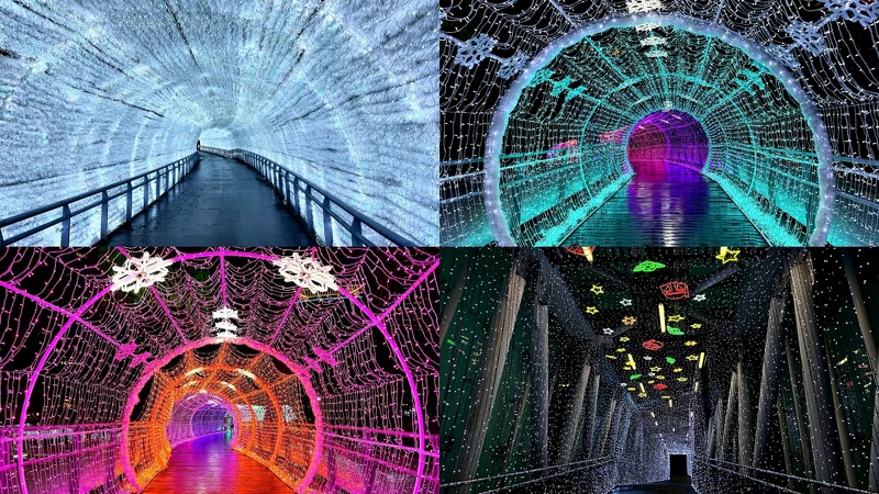 2022新北歡樂耶誕城天橋光廊實拍照