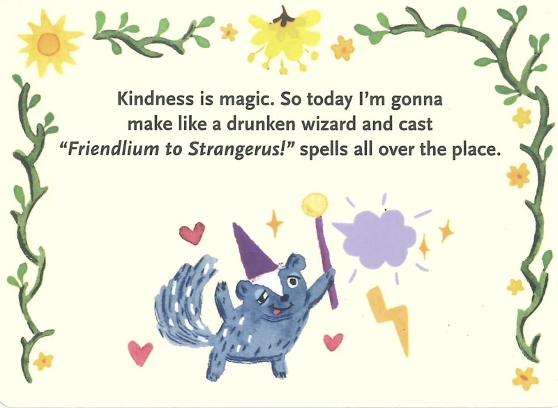 (Image and excerpt from Affirmators! Morning Mantras courtesy of © Knock Knock LLC)