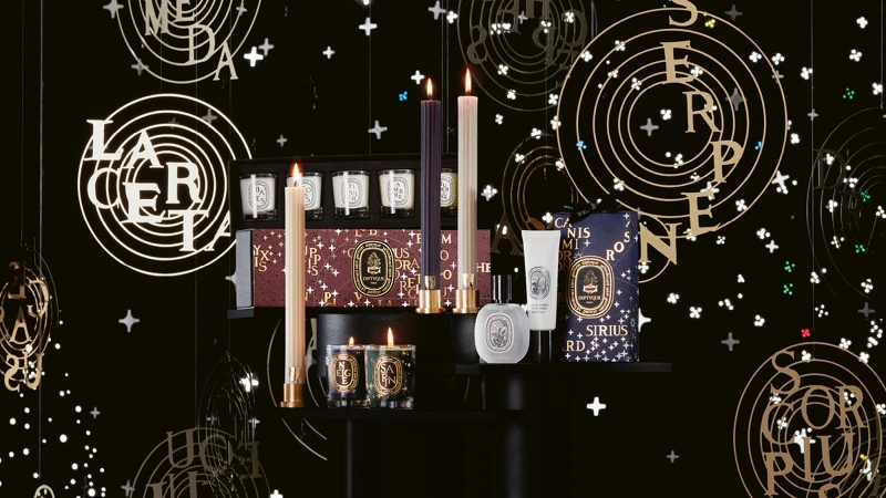 DIPTYQUE 2022聖誕限量系列情境圖。 DIPTYQUE 2022聖誕限量系列情境圖。