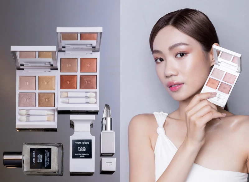 【限量】太陽輕吻 訂製香檳四格眼盤 #白熾琥珀 NT$3,350 、 【限量】太陽輕吻 訂製香檳四格眼盤 #冰川虹光 NT$3,350