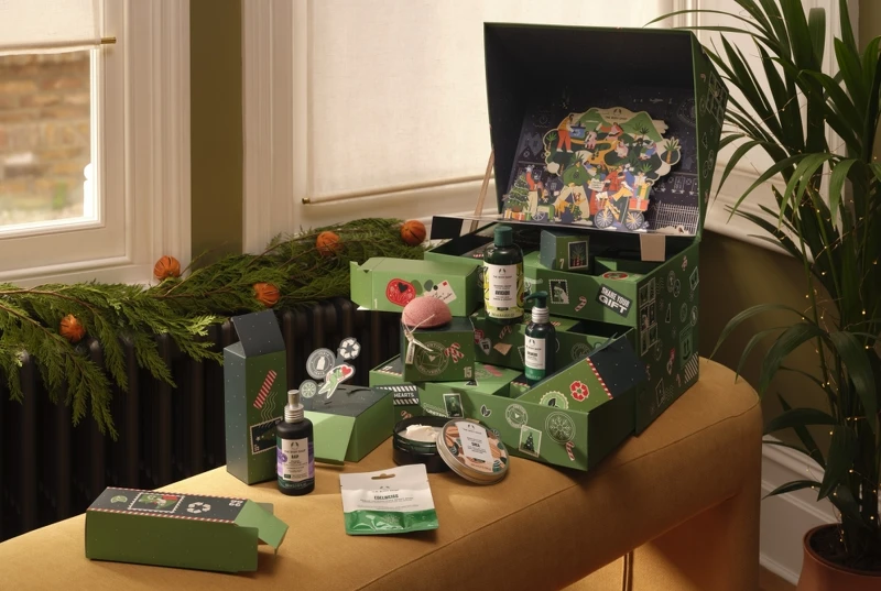 The Body Shop聖誕奇蹟繽紛綠倒數月曆。