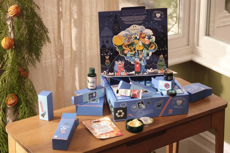 The Body Shop聖誕奇蹟極光藍倒數月曆。
