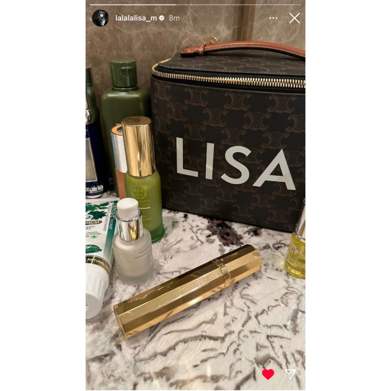 BLACKPINK成員Lisa在IG限時動態分享的畫面。 BLACKPINK成員Lisa在IG限時動態分享的畫面。