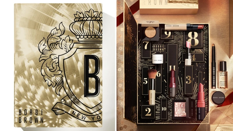 Bobbi Brown 2022聖誕璀璨星夜倒數月曆情境圖。