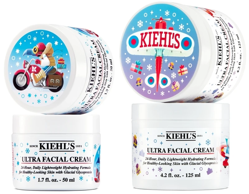 Kiehl’s契爾氏冰河醣蛋白保濕霜2022聖誕限定版50ml，NT1,500、125ml，NT2,650