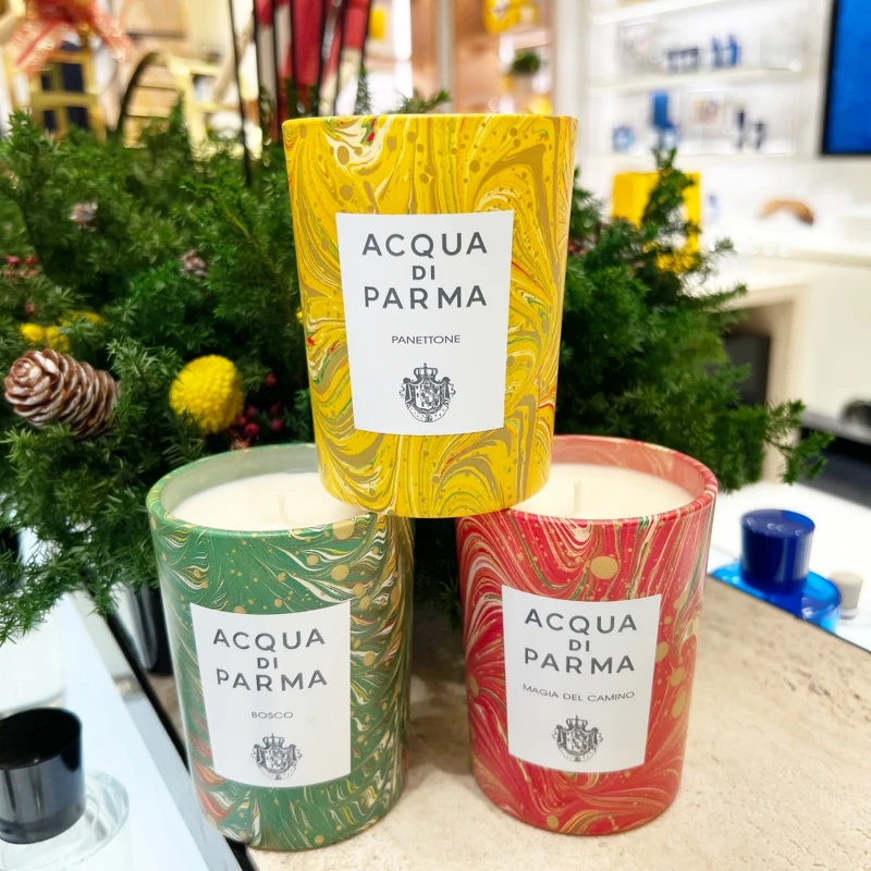 Acqua di Parma 2022聖誕限定香氛蠟燭。 Acqua di Parma 2022聖誕限定香氛蠟燭。