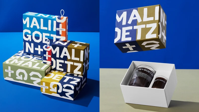 (MALIN+GOETZ)大麻草蠟燭禮盒情境。