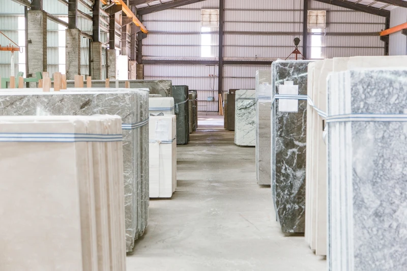 煌奇的石材品項眾多，彷彿世界的礦山一般。