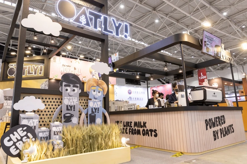 「瑞典品牌OATLY燕麥奶新生活日常」台灣國際咖啡展現場。
