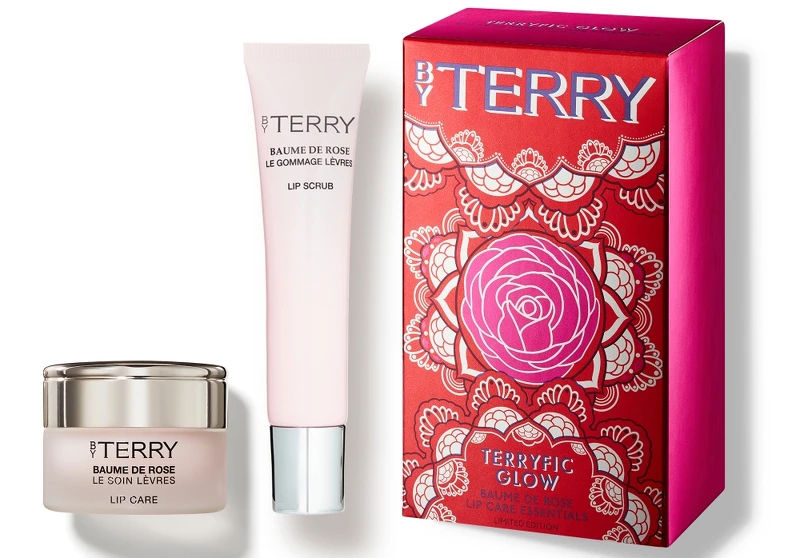 BY TERRY經典玫瑰護唇天后組(潤澤唇部去角質15g、潤澤護唇霜10g)，NT2,150