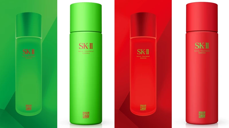 SK-II青春露2022 節日限定版包裝(綠色、紅色)，NT6,500