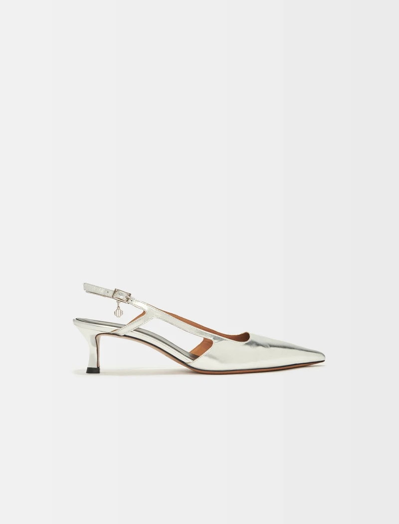 Maje 銀光高跟鞋，NT13,690。