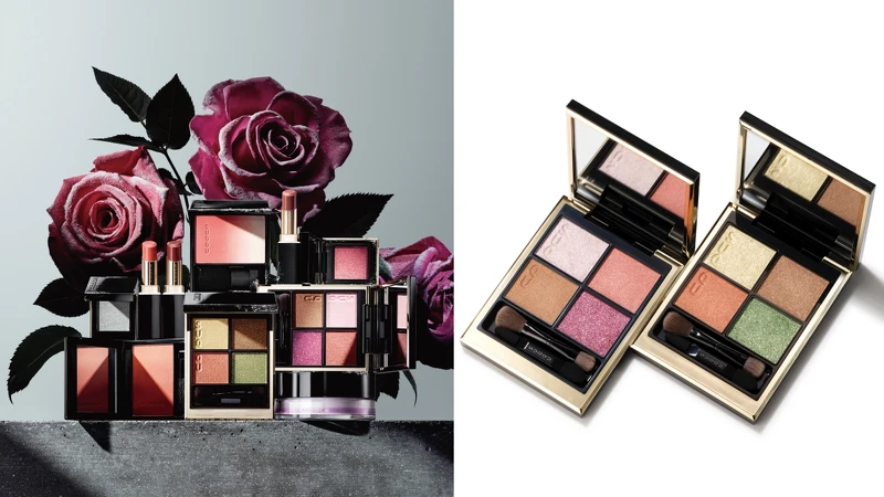 SUQQU晶采盈緻眼彩盤(#120 冬薔薇-FUYUSOUBI、#121寒花KANKA)6.2g,NT2,600 SUQQU晶采盈緻眼彩盤(#120 冬薔薇-FUYUSOUBI、#121寒花KANKA)6.2g,NT2,600