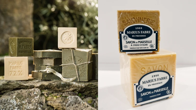 法鉑橄欖油經典馬賽皂200g，NT280、600g，NT430。法鉑葵花籽油經典馬賽皂200g，NT280、400g，NT360