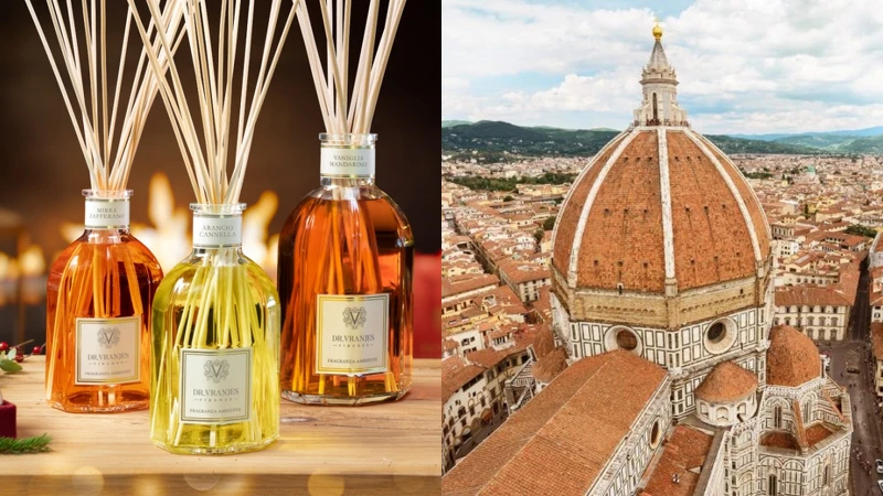 翡冷翠香氛DR. VRANJES FIRENZE瓶身靈感來自義大利佛羅倫斯的聖母百花大教堂。 翡冷翠香氛DR. VRANJES FIRENZE瓶身靈感來自義大利佛羅倫斯的聖母百花大教堂。