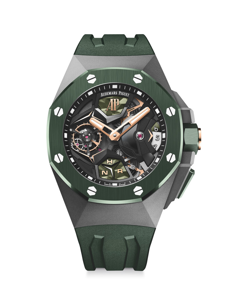 Royal Oak Concept 皇家橡樹概念系列飛行陀飛輪 GMT 腕錶 - 44 毫米