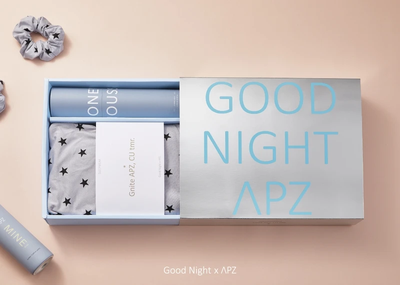 APZ x Goodnight寢居聯名「Gnite APZ」聖誕限定寢居禮盒組，NT1,780