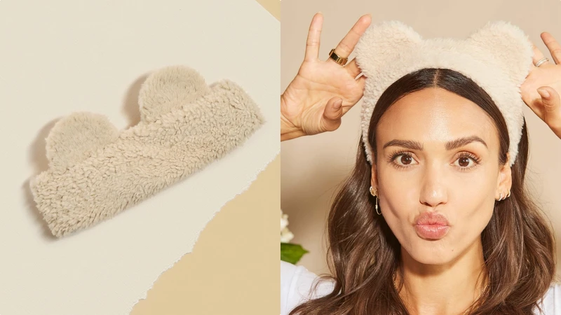 Honest誠實絨毛泰迪髮帶(粉甜/米白/萌黑),NT250