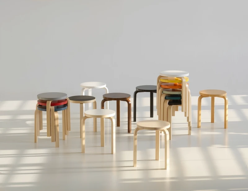 「Stool 60」單椅為最經典商品。 「Stool 60」單椅為最經典商品。