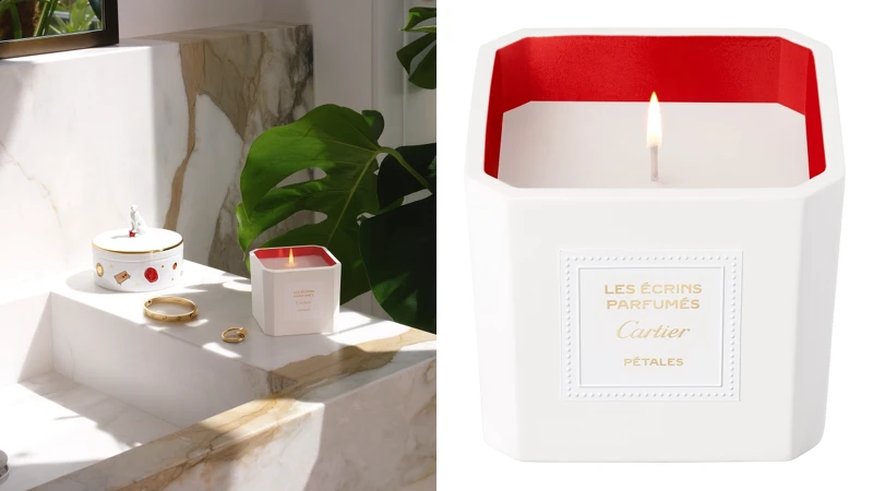 Cartier卡地亞Les Écrins Parfumés Cartier PÉTALES香氛蠟燭220g，約NT5,750