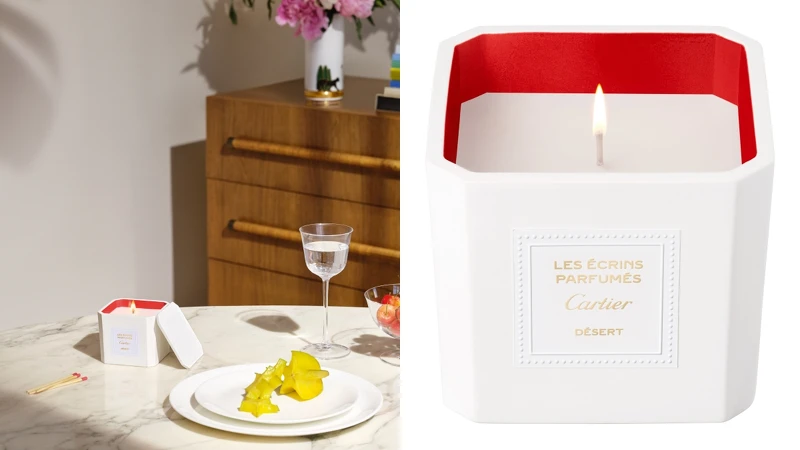 Cartier卡地亞Les Écrins Parfumés Cartier DÉSERT香氛蠟燭220g，約NT5,750