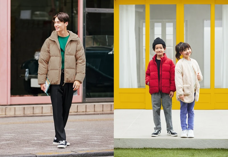 ▲「男裝HEAT PADDED夾層外套」(圖左)感謝祭限定優惠價$1,290元(原價$1,490元),「男童HEAT PADDED夾層外套」及「女童HEAT PADDED毛絨菱格紋大衣」(圖右)同樣有優惠價$790元(原價$990元),讓全家大小都能一起穿出保暖的幸福時尚感。 ▲「男裝HEAT PADDED夾層外套」(圖左)感謝祭限定優惠價$1,290元(原價$1,490元),「男童HEAT PADDED夾層外套」及「女童HEAT PADDED毛絨菱格紋大衣」(圖右)同樣有優惠價$790元(原價$990元),讓全家大小都能一起穿出保暖的幸福時尚感。