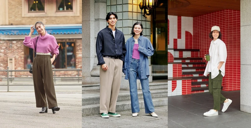 ▲「女裝內打摺寬褲」(圖左)首次推出限定優惠$690元,「男裝牛仔寬鬆襯衫」(圖中)推出優惠價$590元、「男裝工作九分褲」(圖右)祭出$790元折扣,多樣化的時尚單品,為冬季創造穿搭無限可能。 ▲「女裝內打摺寬褲」(圖左)首次推出限定優惠$690元,「男裝牛仔寬鬆襯衫」(圖中)推出優惠價$590元、「男裝工作九分褲」(圖右)祭出$790元折扣,多樣化的時尚單品,為冬季創造穿搭無限可能。