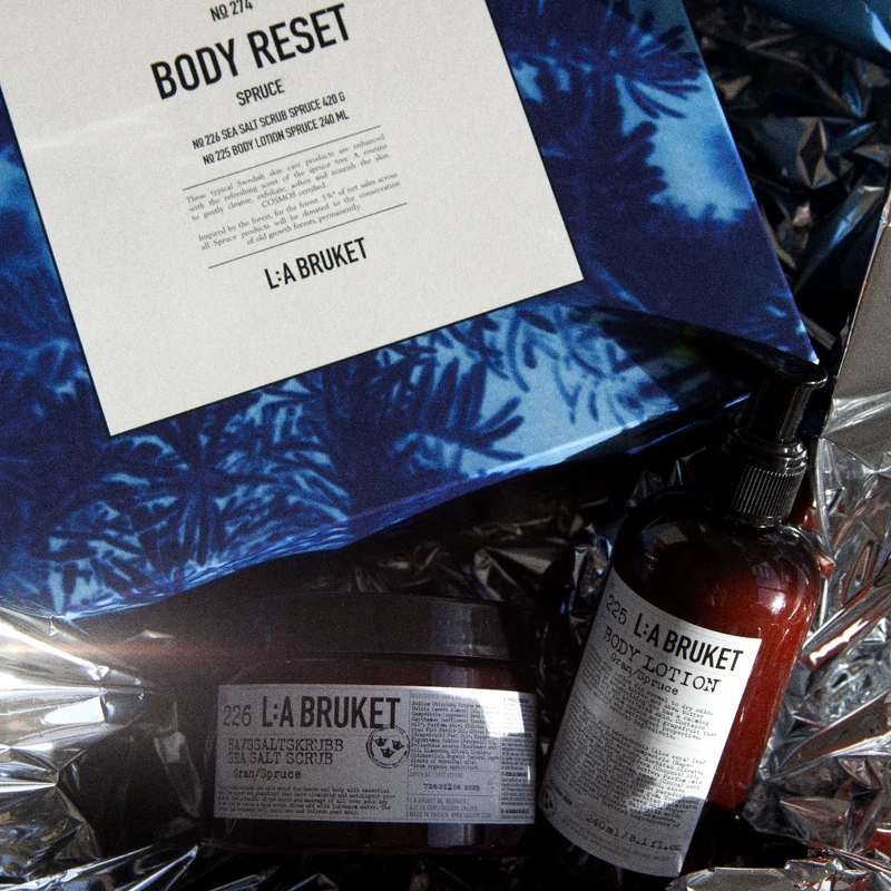 L:A BRUKET 2022聖誕限量經典身體保養組(雲杉)，NT2,600