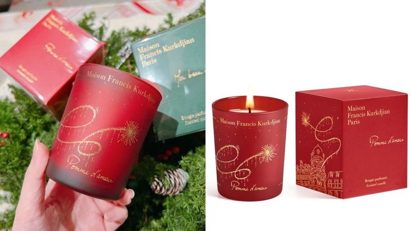 Maison Francis Kurkdjian(MFK)焦糖蘋果香氛蠟燭180g,NT2,380 Maison Francis Kurkdjian(MFK)焦糖蘋果香氛蠟燭180g,NT2,380
