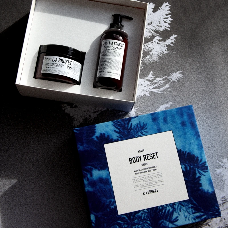 L:a Bruket 2022聖誕限量274經典身體保養組(雲杉)，NT2,600