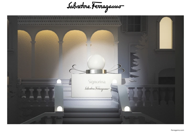 Salvatore Ferragamo Signorina Holiday 2022 Edition芭蕾女伶淡香精-雪花限定版產品主視覺。 Salvatore Ferragamo Signorina Holiday 2022 Edition芭蕾女伶淡香精-雪花限定版產品主視覺。