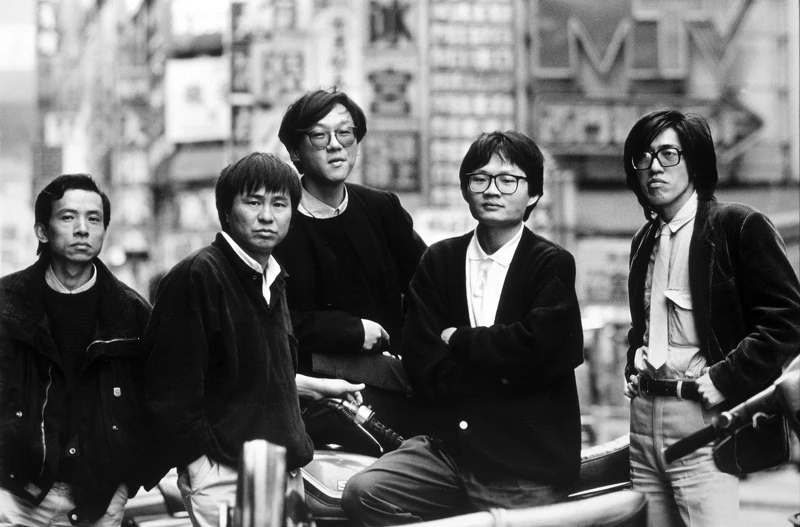 「電影合作社」成員吳念真、侯孝賢、楊德昌、陳國富、詹宏志合照，1988，劉振祥攝