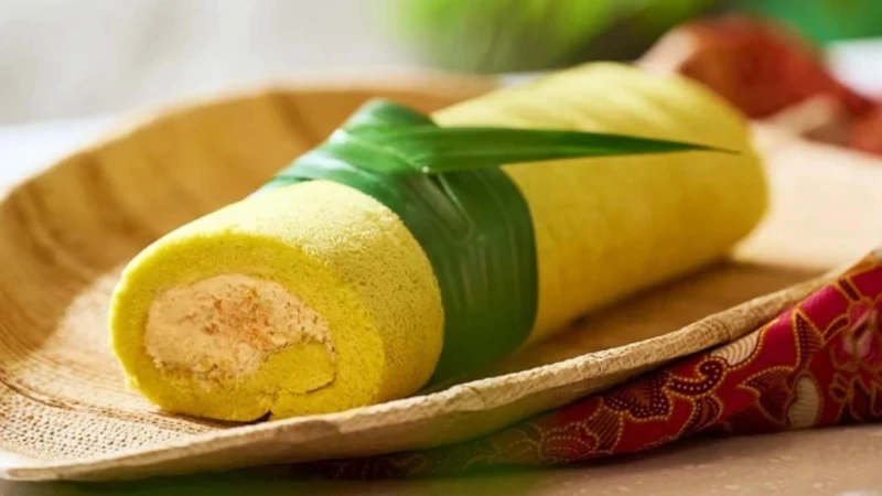 Coconut Pandan Roll Cake斑蘭椰絲香乳捲