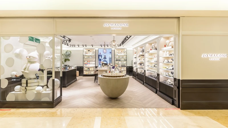Jo Malone London台中新光三越中港店店櫃空間照。