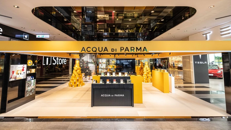 Acqua di Parma義式耶誕快閃店店景。 Acqua di Parma義式耶誕快閃店店景。