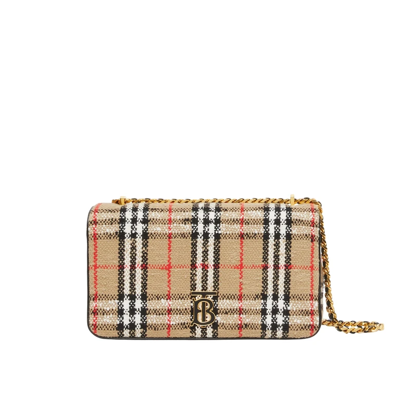 Vintage 格紋圈絨中型 Lola 包 ，NT89,000。