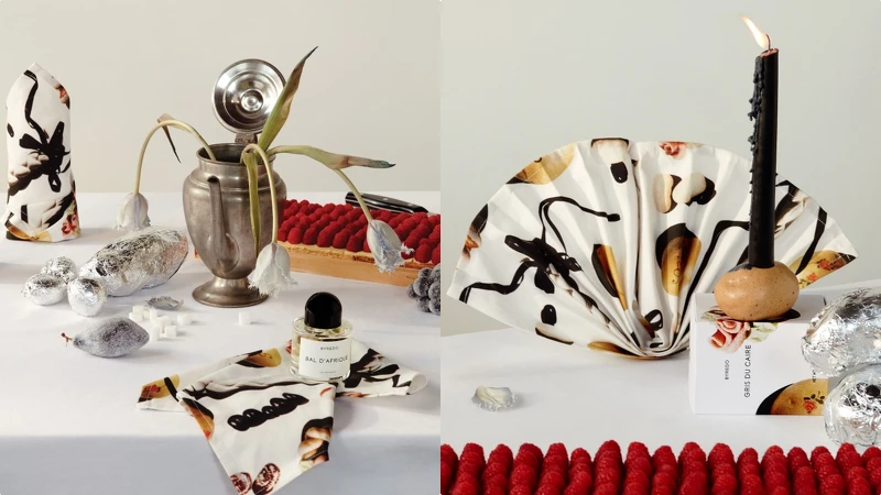 Byredo x 藝術家Laila Gohar攜手推出限量節慶禮盒形象圖。