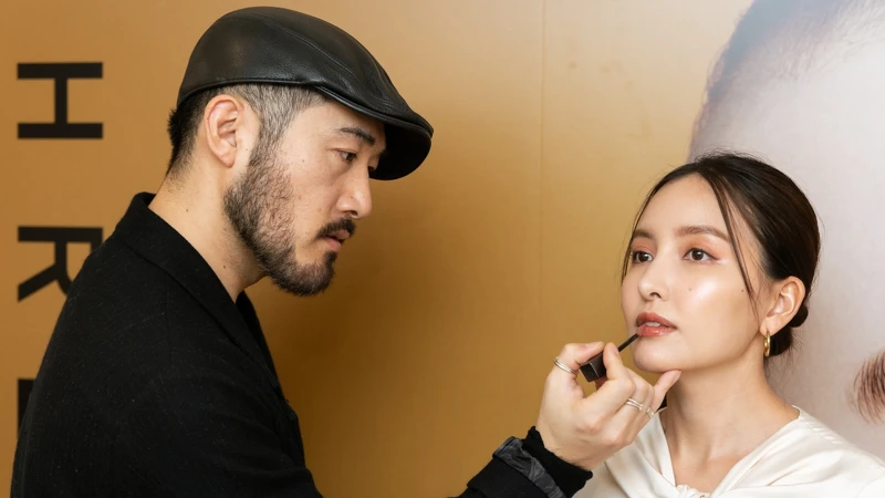 THREE春彩媒體發佈會，邀請THREE日本首席彩妝師-佐藤裕太親臨現場。