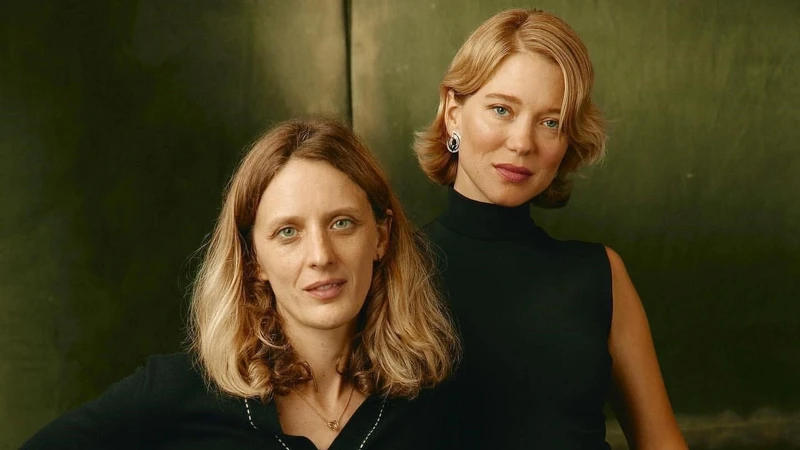 《美好的早晨》導演米雅韓桑露芙(左)與女主角蕾雅瑟杜(右)。 《美好的早晨》導演米雅韓桑露芙(左)與女主角蕾雅瑟杜(右)。