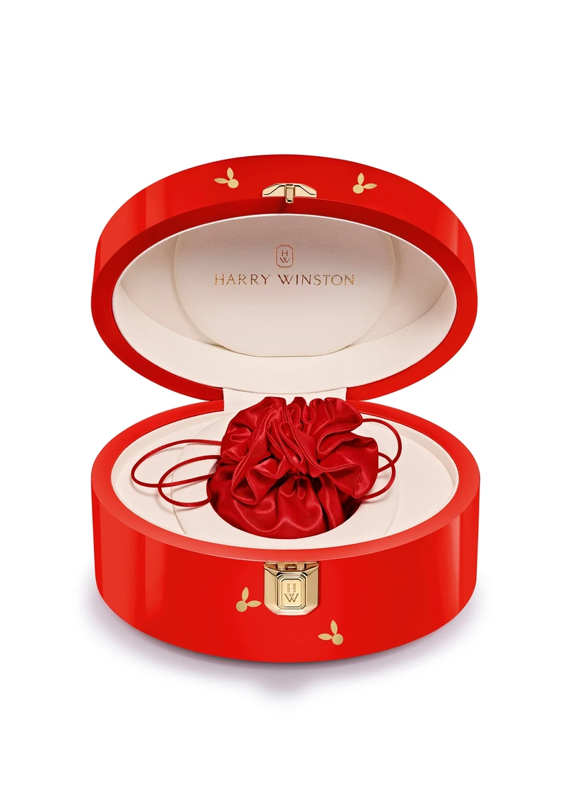 海瑞溫斯頓 Premier 卓時系列限量兔年生肖 36 毫米自動腕錶_紅色禮盒