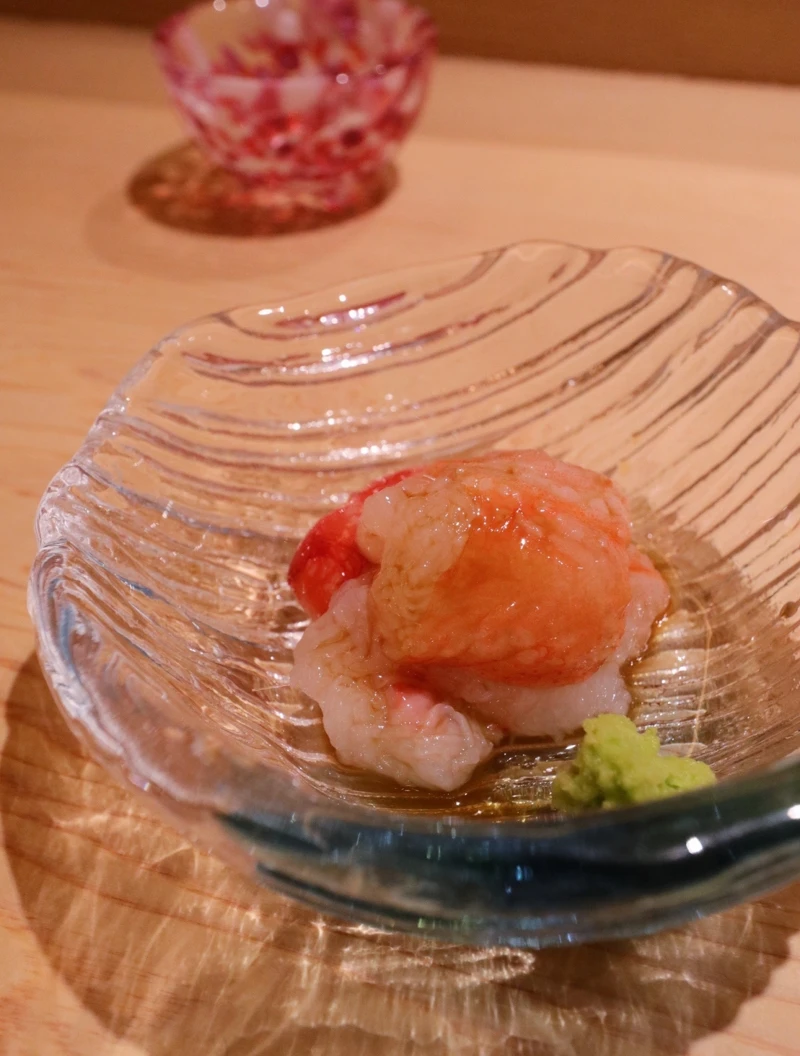松葉蟹 刺身。
