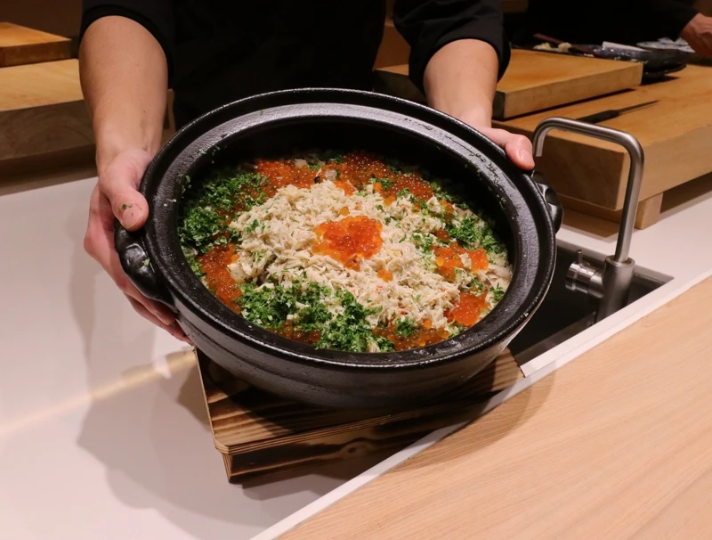 蟹肉 土鍋飯。