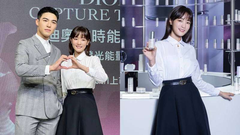 迪奧能量大使陳昊森與王淨。 迪奧能量大使陳昊森與王淨。