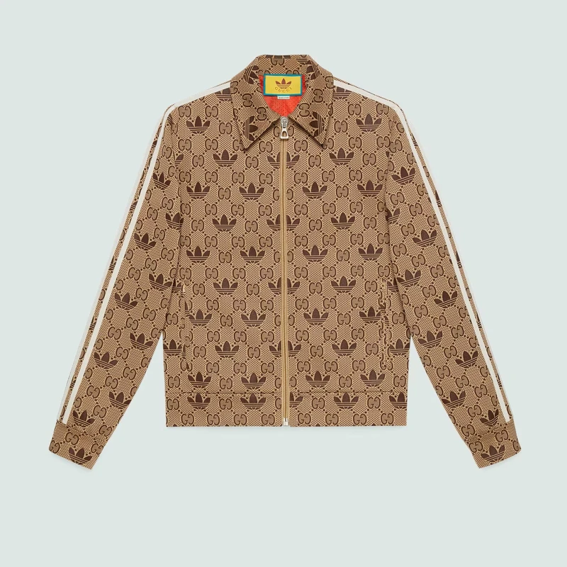 adidas x Gucci聯名系列拉鍊夾克，$63,000