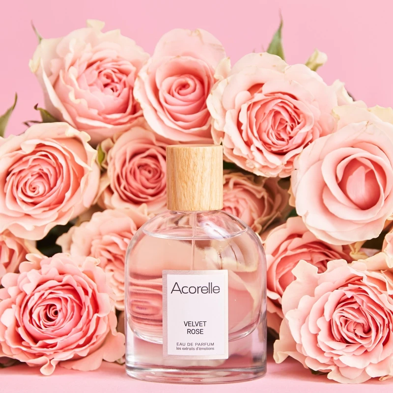 Acorelle晨曦玫瑰有機滾珠淡香精10ml，NT1,200、50ml，NT3,800