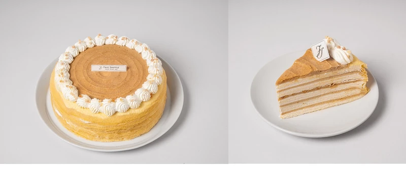 竹北限定花生千層8吋NT1,350,切片NT155 竹北限定花生千層8吋NT1,350,切片NT155