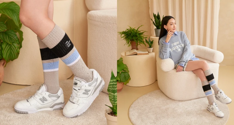 鞋款: BBW550BB $3,680、天空藍大學踢$1,880 鞋款: BBW550BB $3,680、天空藍大學踢$1,880