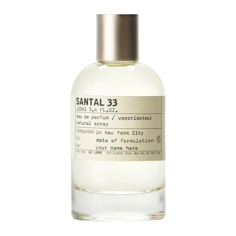 LE LABO SANTAL 33檀香33淡香精15ml,NT2,900、50ml,NT6,950、100ml ,NT9,950 LE LABO SANTAL 33檀香33淡香精15ml,NT2,900、50ml,NT6,950、100ml ,NT9,950