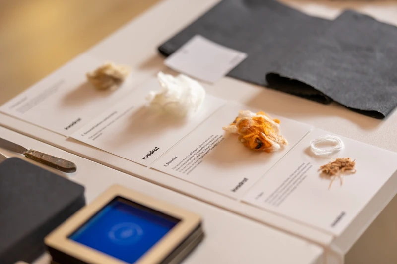 發表會現場更邀請來自丹麥的布料品牌 Kvadrat 現場展示多種材質。