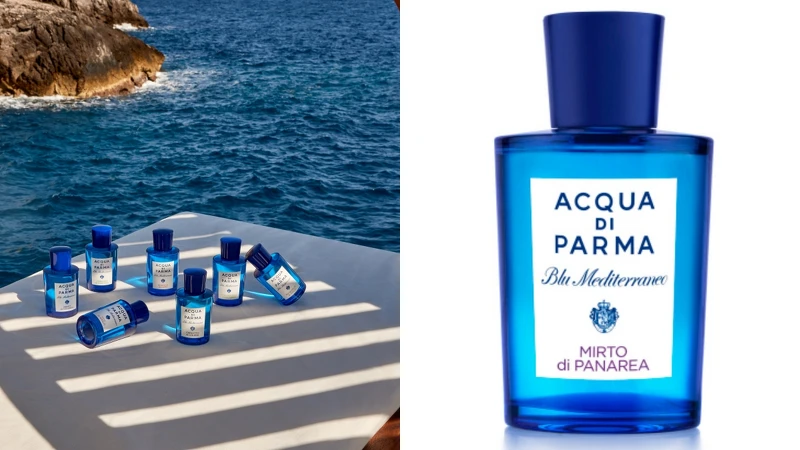 Acqua di Parma藍色地中海帕納里加州桂淡香水30ml，NT2,500、75ml，NT3,800、150ml，NT5,800